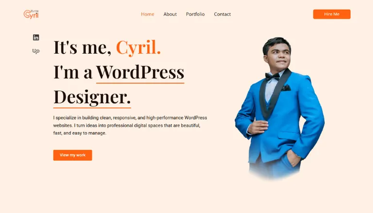 Official online portfolio of Cyril, a professional WordPress designer based in Cyberjaya, Malaysia.